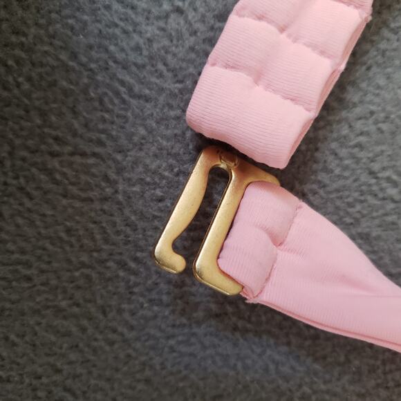 L*Space X TESSA BROOKS Nico Bikini Top Size Medium Pink & Gold‎ - Picture 8 of 9